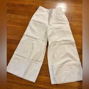 Banana Republic White Wide Leg Pants